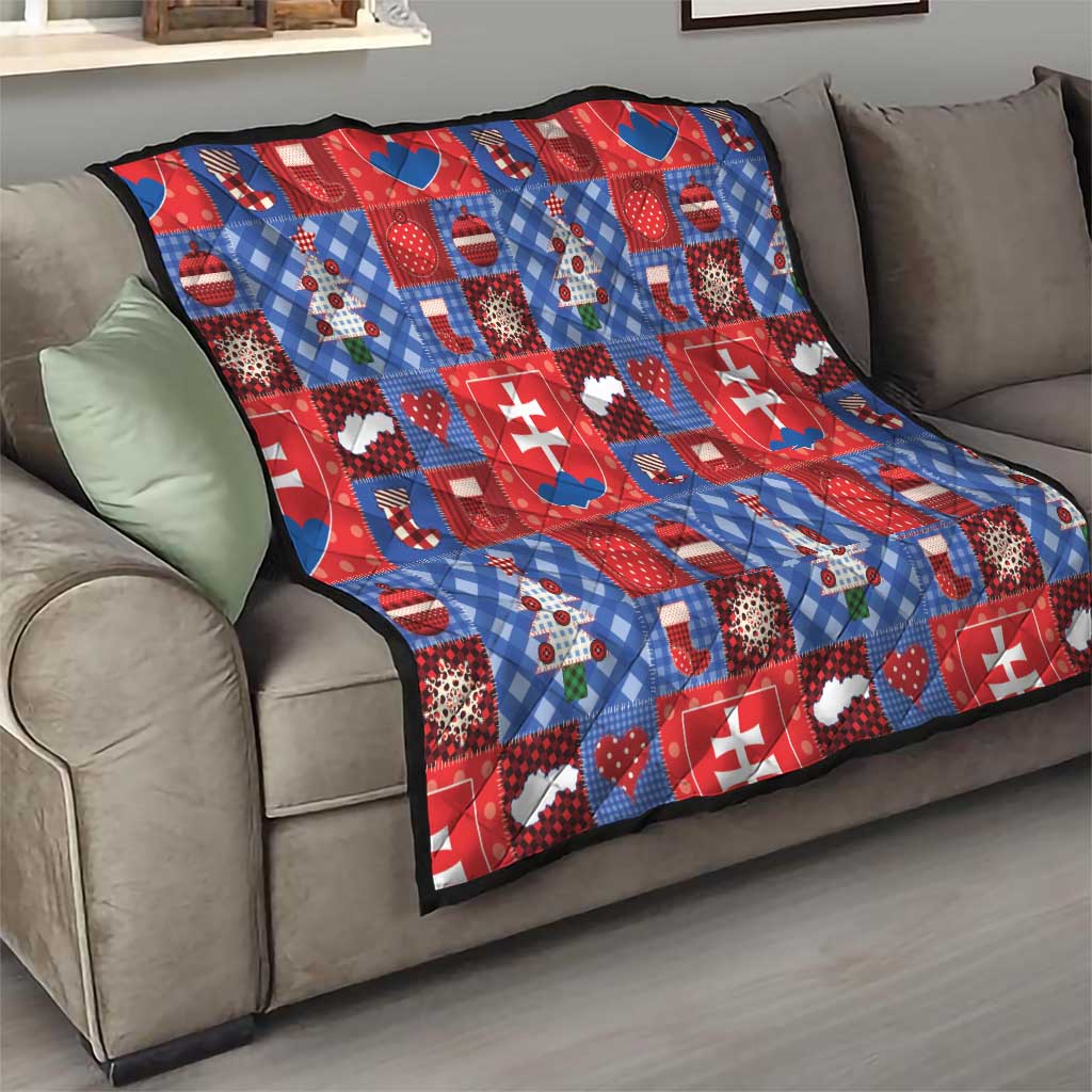 Slovakia Christmas Patchwork Quilt - Wonder Print Shop