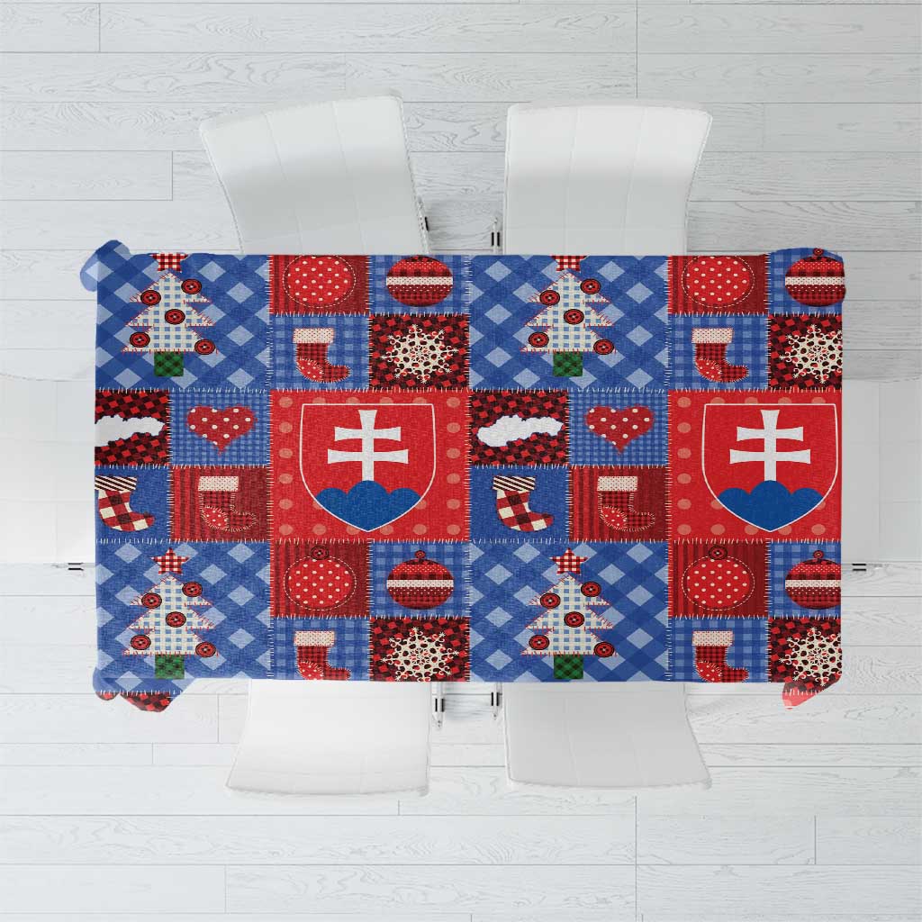 Slovakia Christmas Patchwork Tablecloth - Wonder Print Shop