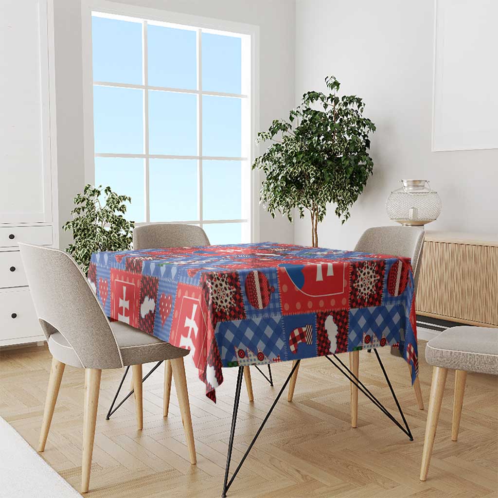 Slovakia Christmas Patchwork Tablecloth - Wonder Print Shop