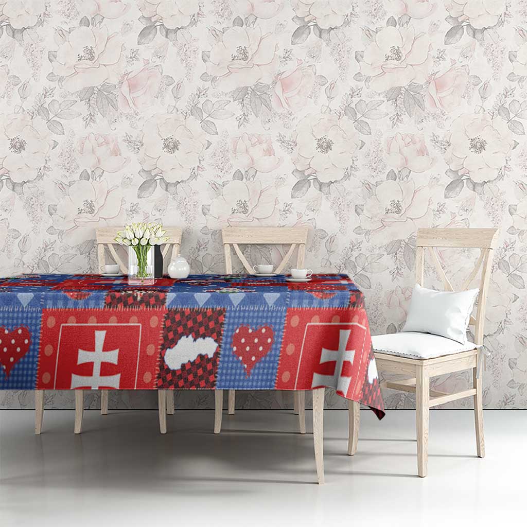 Slovakia Christmas Patchwork Tablecloth - Wonder Print Shop