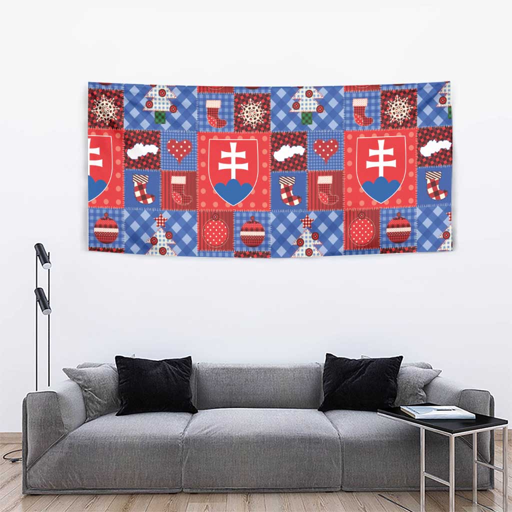 Slovakia Christmas Patchwork Tapestry - Wonder Print Shop