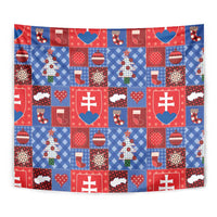Slovakia Christmas Patchwork Tapestry - Wonder Print Shop