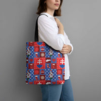 Slovakia Christmas Patchwork Tote Bag - Wonder Print Shop