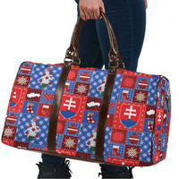 Slovakia Christmas Patchwork Travel Bag - Wonder Print Shop