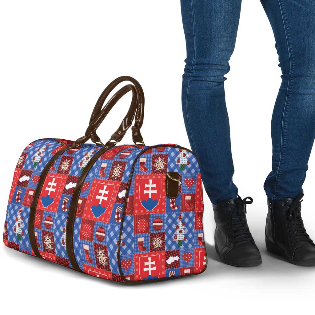 Slovakia Christmas Patchwork Travel Bag - Wonder Print Shop