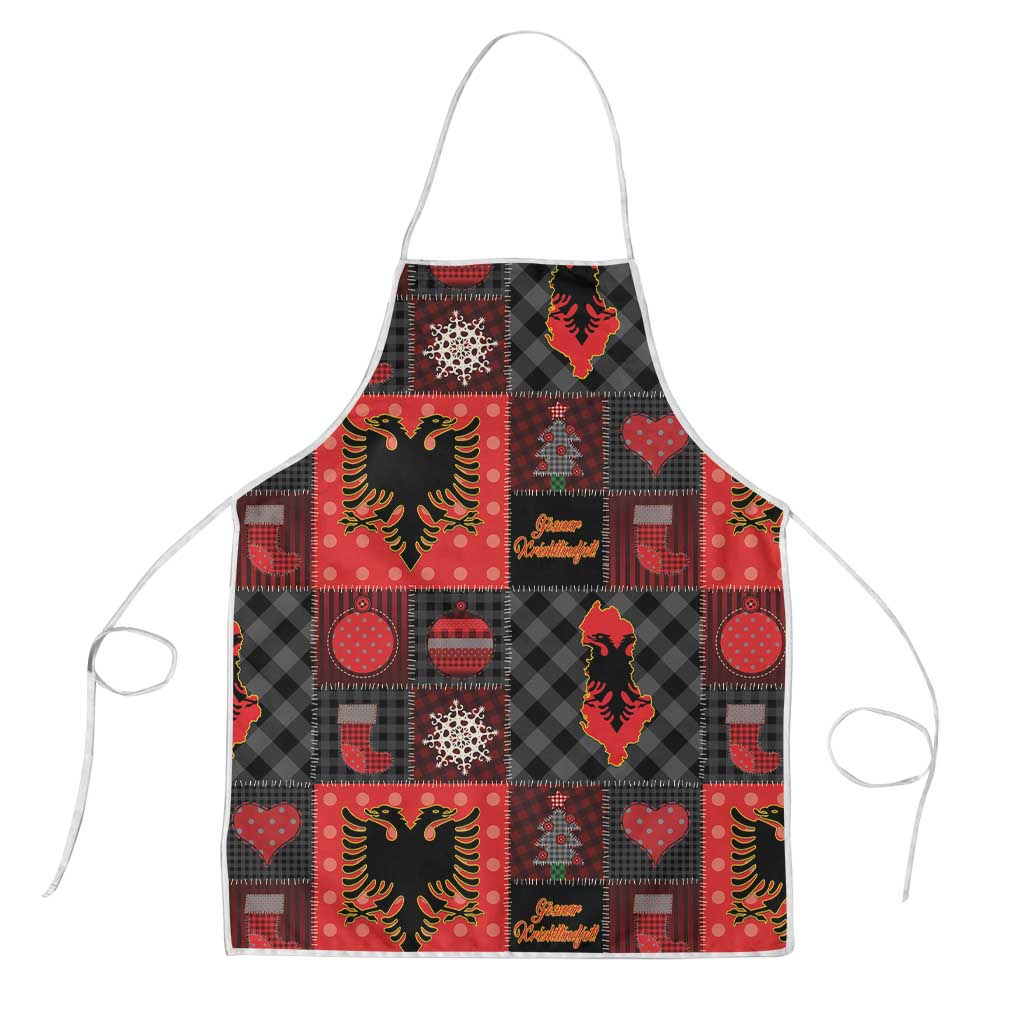 Albania Christmas Patchwork Apron - Wonder Print Shop