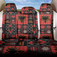Albania Christmas Patchwork Back Car Seat Cover - Wonder Print Shop
