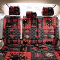 Albania Christmas Patchwork Back Car Seat Cover - Wonder Print Shop