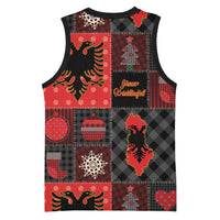 Albania Christmas Patchwork Basketball Jersey - Wonder Print Shop