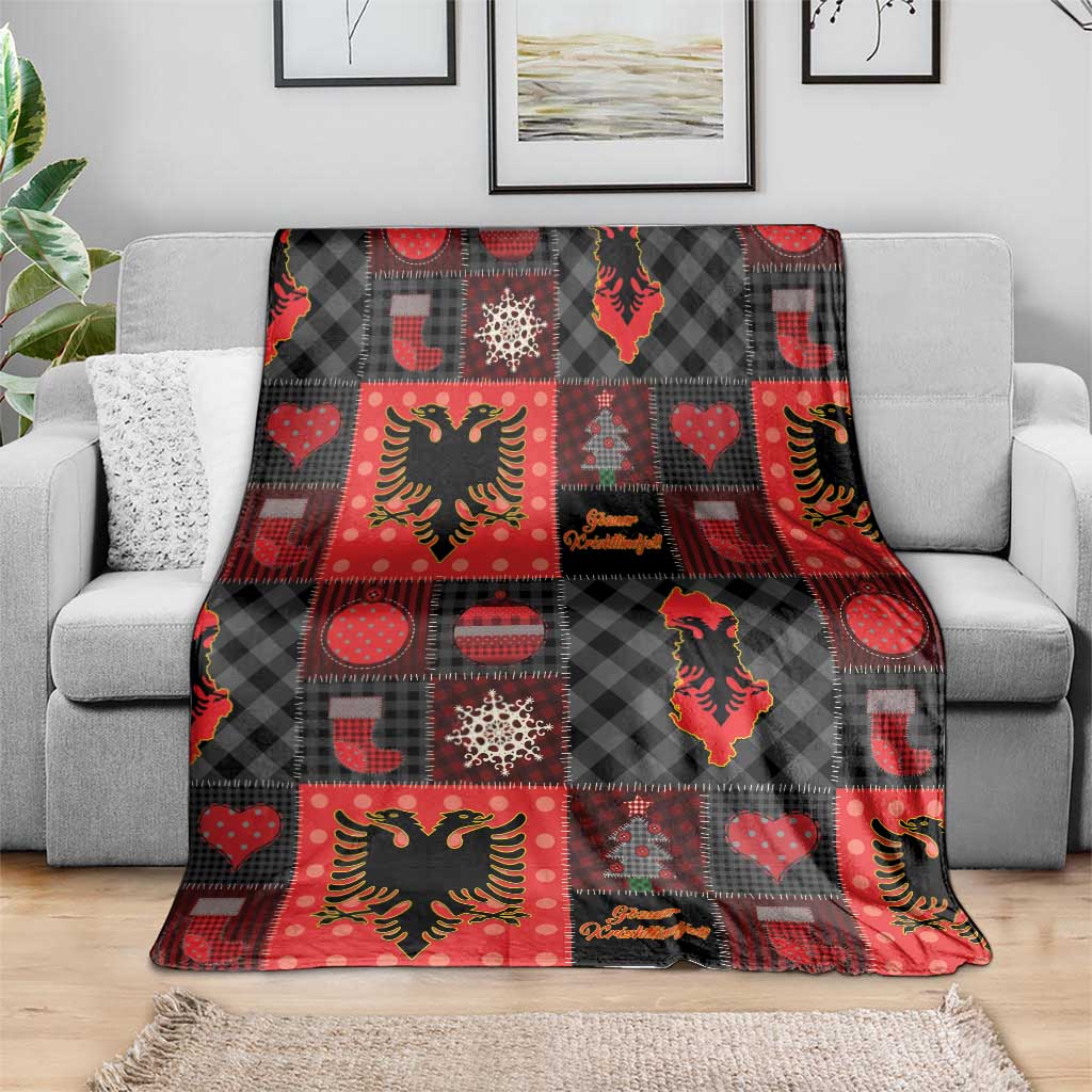 Albania Christmas Patchwork Blanket - Wonder Print Shop