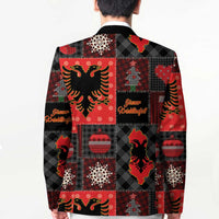 Albania Christmas Patchwork Blazer - Wonder Print Shop