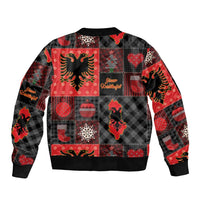 Albania Christmas Patchwork Bomber Jacket - Wonder Print Shop