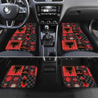 Albania Christmas Patchwork Car Mats - Wonder Print Shop