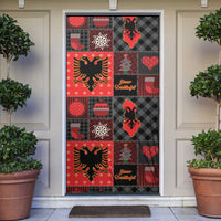 Albania Christmas Patchwork Door Cover - Wonder Print Shop