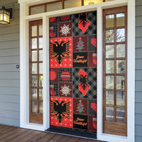 Albania Christmas Patchwork Door Cover - Wonder Print Shop