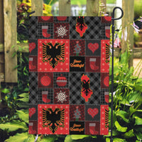 Albania Christmas Patchwork Garden Flag - Wonder Print Shop