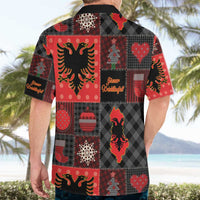 Albania Christmas Patchwork Hawaiian Shirt - Wonder Print Shop