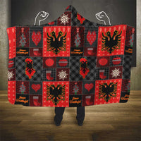 Albania Christmas Patchwork Hooded Blanket - Wonder Print Shop