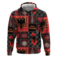 Albania Christmas Patchwork Hoodie - Wonder Print Shop