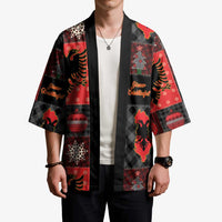Albania Christmas Patchwork Kimono - Wonder Print Shop