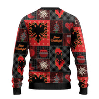 Albania Christmas Patchwork Ugly Christmas Sweater - Wonder Print Shop