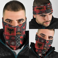 Albania Christmas Patchwork Neck Gaiter - Wonder Print Shop