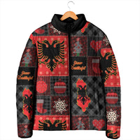 Albania Christmas Patchwork Padded Jacket - Wonder Print Shop