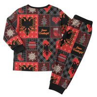 Albania Christmas Patchwork Christmas Pajama Set - Wonder Print Shop