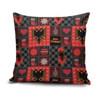 Albania Christmas Patchwork Pillow Cover - Wonder Print Shop