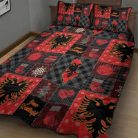 Albania Christmas Patchwork Quilt Bed Set - Wonder Print Shop