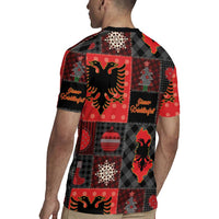 Albania Christmas Patchwork Rugby Jersey - Wonder Print Shop