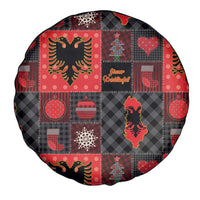 Albania Christmas Patchwork Spare Tire Cover - Wonder Print Shop