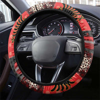 Albania Christmas Patchwork Steering Wheel Cover - Wonder Print Shop