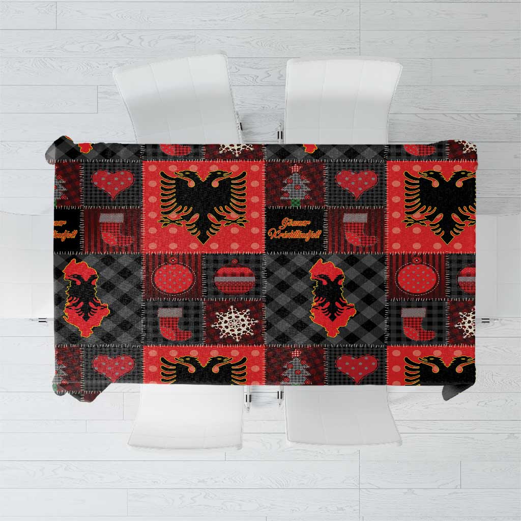 Albania Christmas Patchwork Tablecloth - Wonder Print Shop