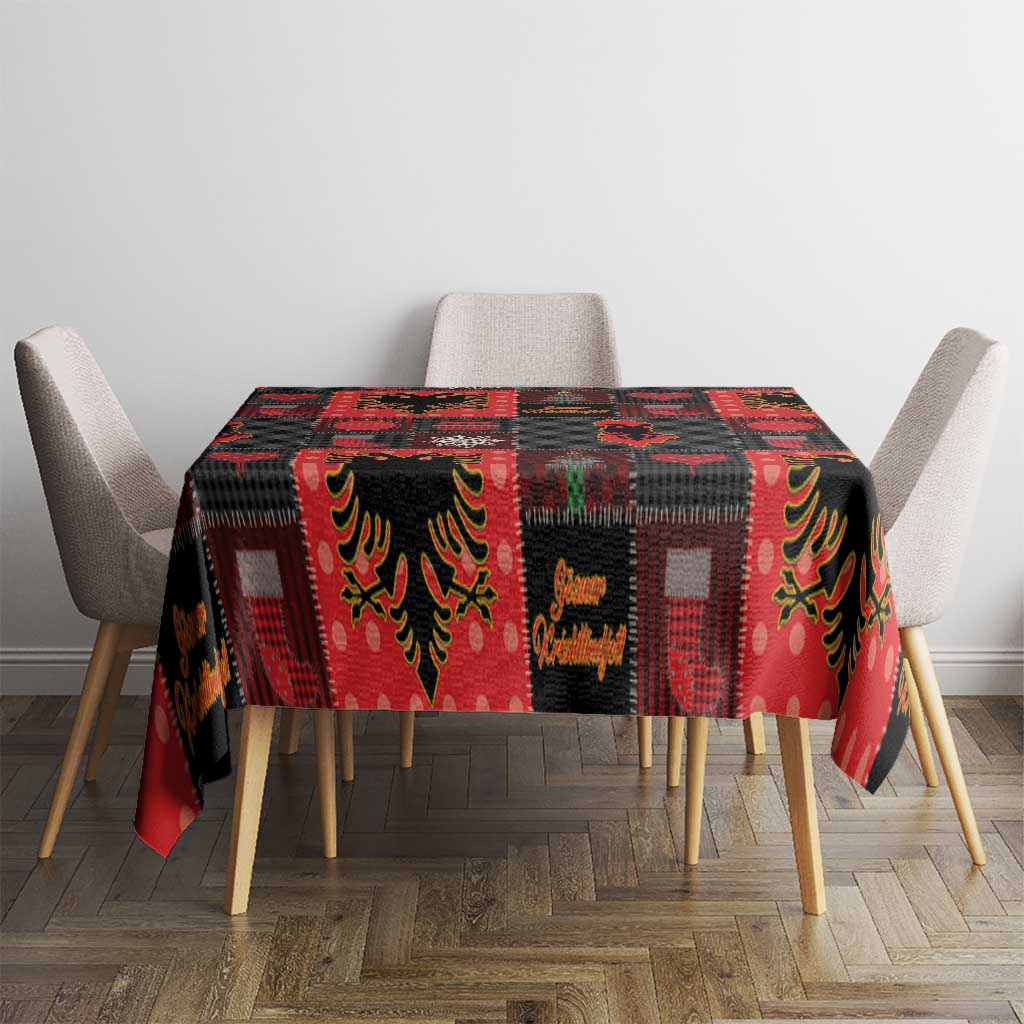 Albania Christmas Patchwork Tablecloth - Wonder Print Shop