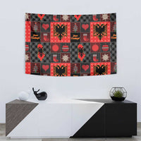 Albania Christmas Patchwork Tapestry - Wonder Print Shop
