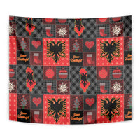 Albania Christmas Patchwork Tapestry - Wonder Print Shop
