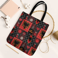 Albania Christmas Patchwork Tote Bag - Wonder Print Shop