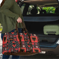 Albania Christmas Patchwork Travel Bag - Wonder Print Shop