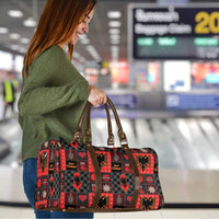 Albania Christmas Patchwork Travel Bag - Wonder Print Shop
