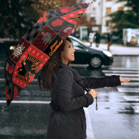 Albania Christmas Patchwork Umbrella - Wonder Print Shop