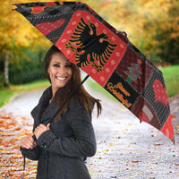 Albania Christmas Patchwork Umbrella - Wonder Print Shop