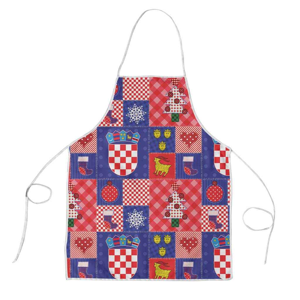 Croatia Christmas Patchwork Apron - Wonder Print Shop