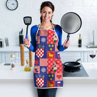 Croatia Christmas Patchwork Apron - Wonder Print Shop