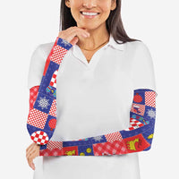 Croatia Christmas Patchwork Arm Sleeves - Wonder Print Shop