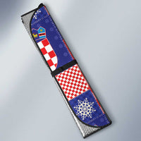 Croatia Christmas Patchwork Auto Sun Shade - Wonder Print Shop