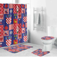 Croatia Christmas Patchwork Bathroom Set - Wonder Print Shop