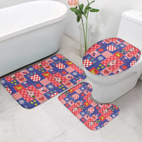 Croatia Christmas Patchwork Bathroom Set - Wonder Print Shop