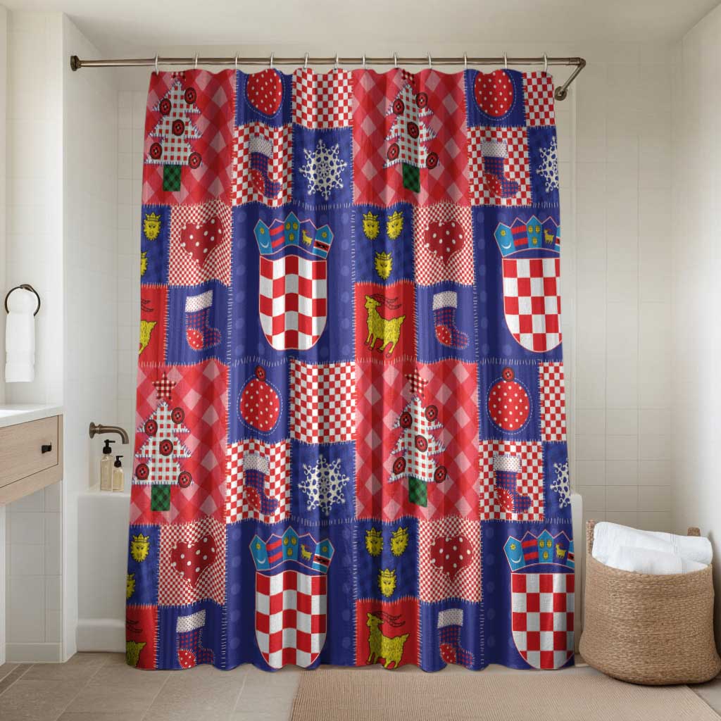 Croatia Christmas Patchwork Bathroom Set - Wonder Print Shop