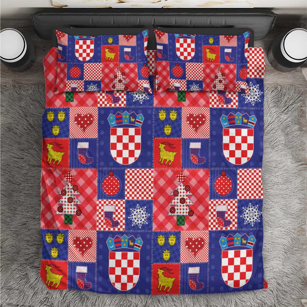 Croatia Christmas Patchwork Bedding Set - Wonder Print Shop